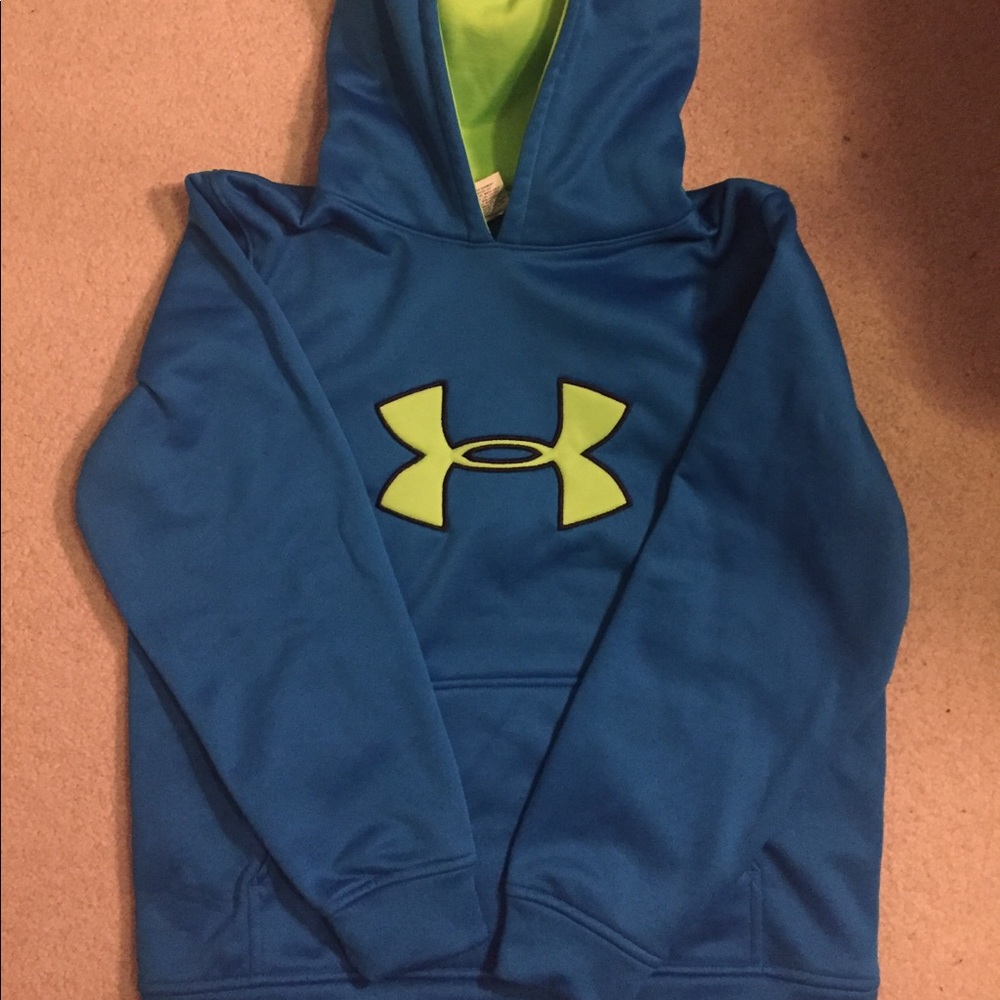 Blue and Green Under Armour Sweatshirt
